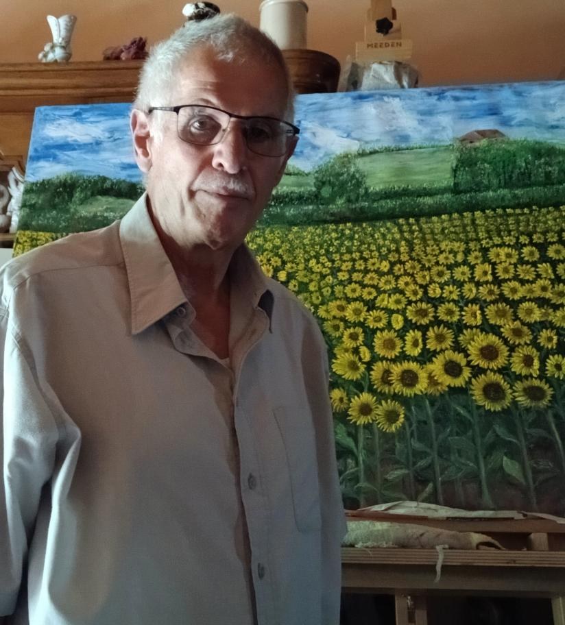 Gérard Schmidt dans son atelier